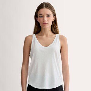 Everlane Women's Air Cami in White, Size Small, Cotton